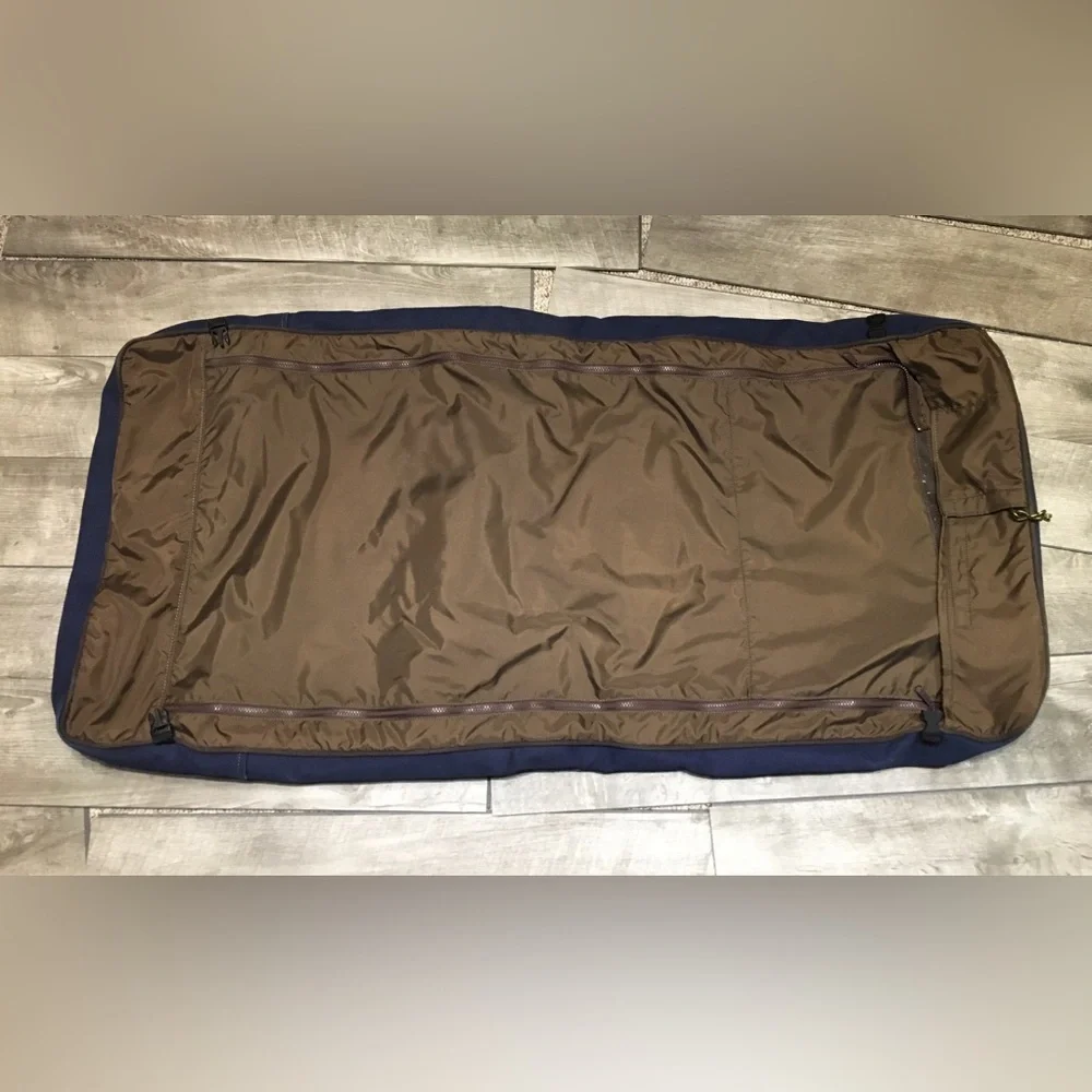 Duluth Pack Blue Canvas Leather Duffel Travel Garment Clothing Sportsman’s Bag